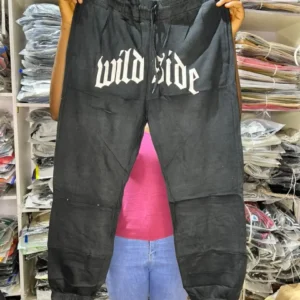 Plain 100% Cotton Joggers - Image 2