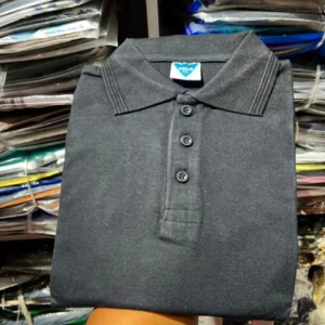 Plain 100% Cotton Polo T-Shirt - Image 6