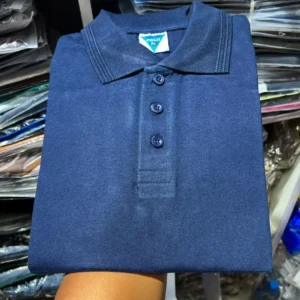 Plain 100% Cotton Polo T-Shirt - Image 7