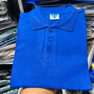 Plain 100% Cotton Polo T-Shirt - Image 5