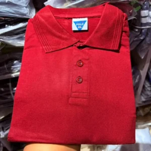 Plain 100% Cotton Polo T-Shirt - Image 4