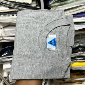Plain 100% Cotton Round Neck T-Shirt - Image 5
