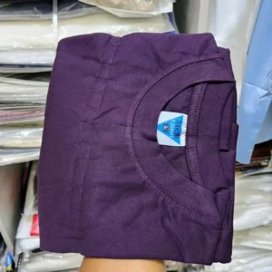 Plain 100% Cotton Round Neck T-Shirt - Image 15