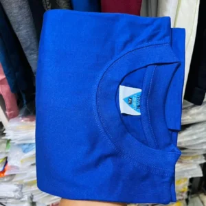 Plain 100% Cotton Round Neck T-Shirt - Image 14