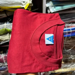 Plain 100% Cotton Round Neck T-Shirt - Image 12