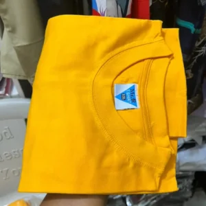 Plain 100% Cotton Round Neck T-Shirt - Image 17