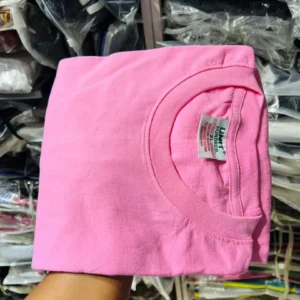 Plain Unit 100 Round Neck T-Shirt – Unisex 100% Cotton - Image 4