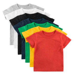 Children Plain T-shirt | Unisex plain round-neck for KIDS