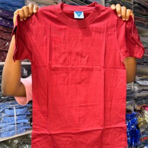 Children Plain T-shirt | Unisex plain round-neck for KIDS - Image 13