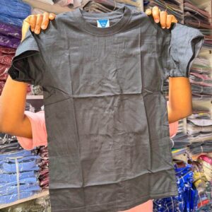 Children Plain T-shirt | Unisex plain round-neck for KIDS - Image 12