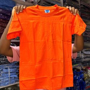Children Plain T-shirt | Unisex plain round-neck for KIDS - Image 16