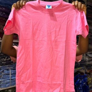 Children Plain T-shirt | Unisex plain round-neck for KIDS - Image 9