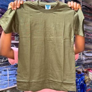 Children Plain T-shirt | Unisex plain round-neck for KIDS - Image 10
