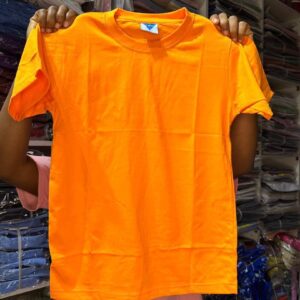 Children Plain T-shirt | Unisex plain round-neck for KIDS - Image 5