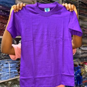 Children Plain T-shirt | Unisex plain round-neck for KIDS - Image 3